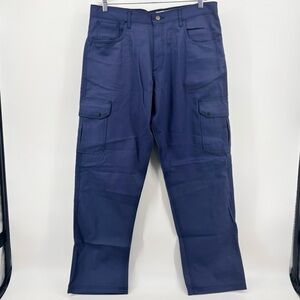 Lapco Fr Mens Blue Flame Resistant Cargo Pants ATPV 13.2 HRC/CAT 2‎ Size 36x34